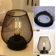 LED Metal Cage Lantern Battery
