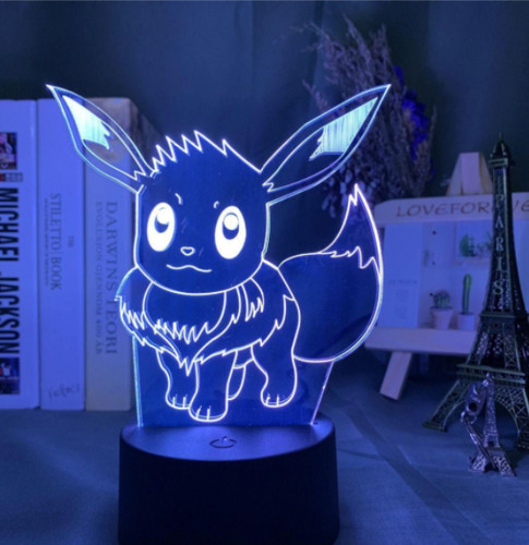 Pokemon eevee acrylic led lamp - pokemon,