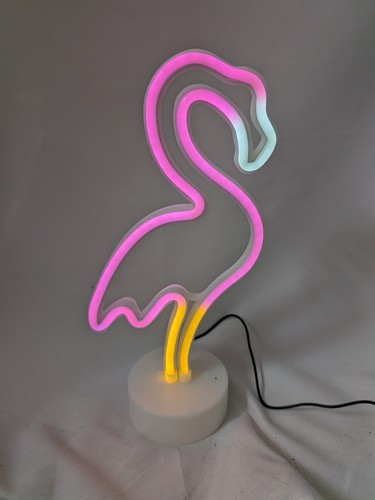 Flamingo led neon sign - neon, bedside