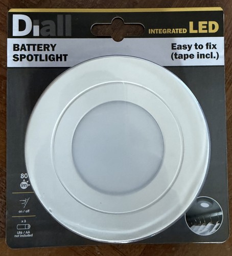 Diall led push lights battery - led,